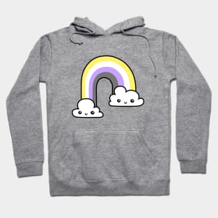 Happy Nonbinary Rainbow Hoodie